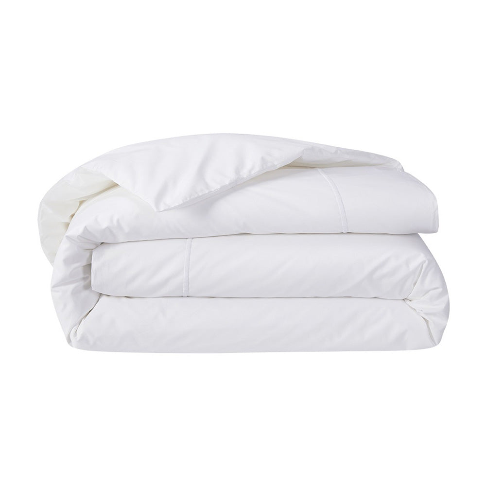 Lenjerie de pat 180x200, percal, 4 piese, Athena Blanc - YVES DELORME