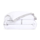 Lenjerie de pat 180x200 cm, satin, 4 piese, Haussmann Brume - YVES DELORME