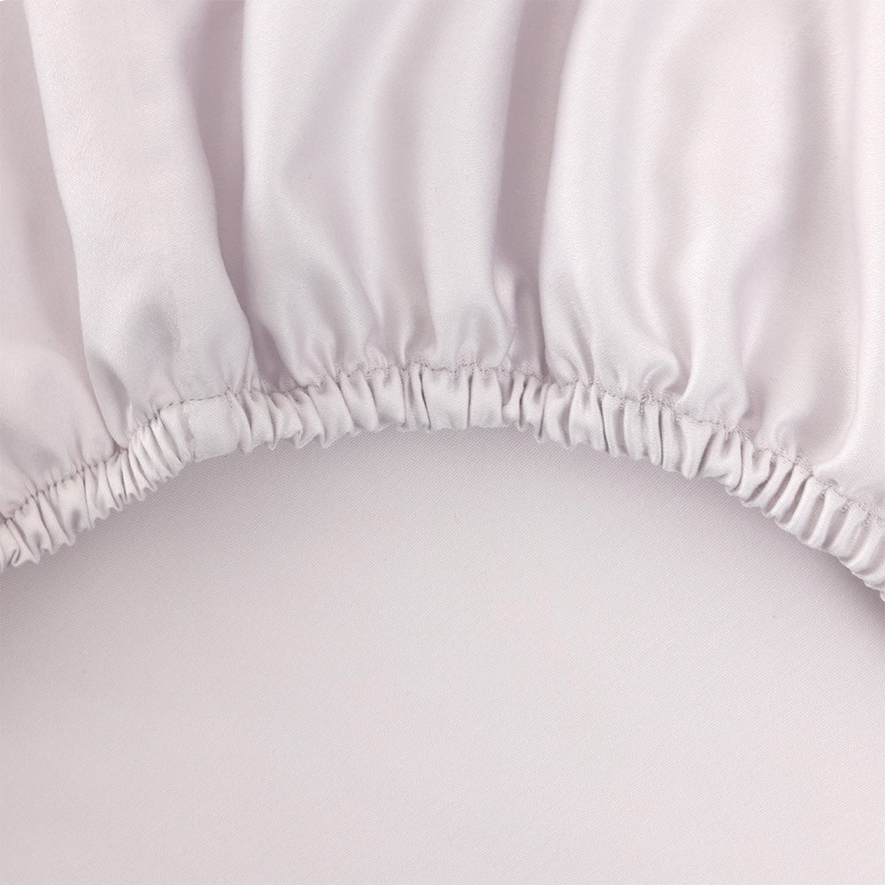 Lenjerie de pat 180x200 cm, satin, 4 piese, Haussmann Brume - YVES DELORME