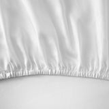 Cearceaf cu elastic pentru saltea 180x200 cm, satin, Triomphe Blanc - YVES DELORME