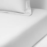 Lenjerie de pat 200x200, satin, 4 piese, Colisee Blanc - YVES DELORME