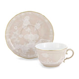 Ceasca pentru ceai si farfurie, 220 ml, Oriente Italiano Meringa - GINORI 1735