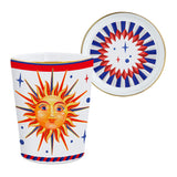 Ceasca pentru ceai si farfurie Sun, portelan, Dolce Vita - BACI MILANO