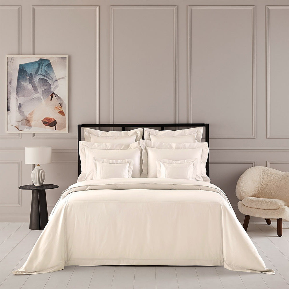 Cerceaf cu elastic pentru saltea 180x200, satin, Adagio Milk - YVES DELORME