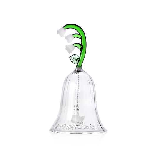 Clopotel din sticla, White Flower, Botanica by Alessandra Baldereschi - ICHENDORF