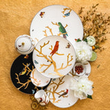 Set 2 cesti pentru espresso si farfurii, Aux Oiseaux - BERNARDAUD