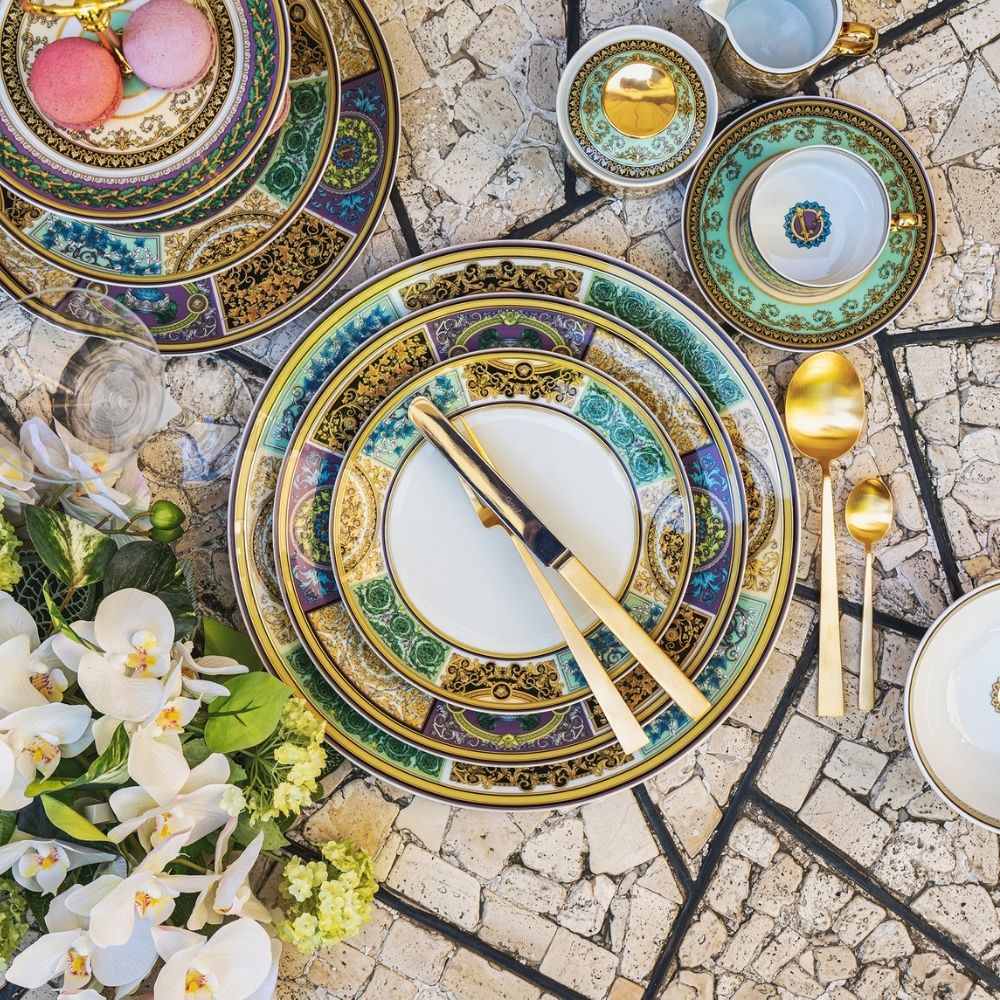 Ceasca pentru ceai si farfurie, Barocco Mosaic - VERSACE