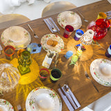 Set 2 cesti combi, 2 farfurioare si 2 farfurii desert, Brillance Fleurs Sauvages - ROSENTHAL