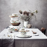 Set 6 piese - 2 farfurii desert, 2 cesti, 2 farfurioare, Brillance Grand Air by Regula Studli - ROSENTHAL