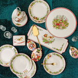 Set 6 cesti pentru ceai si farfurii, Christmas Magic - VISTA ALEGRE