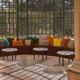 Fata de perna decorativa 45x45 cm, catifea, Divan Santal - YVES DELORME