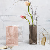Vaza alba din portelan, 14 cm, Bag Vase White-mat - ROSENTHAL