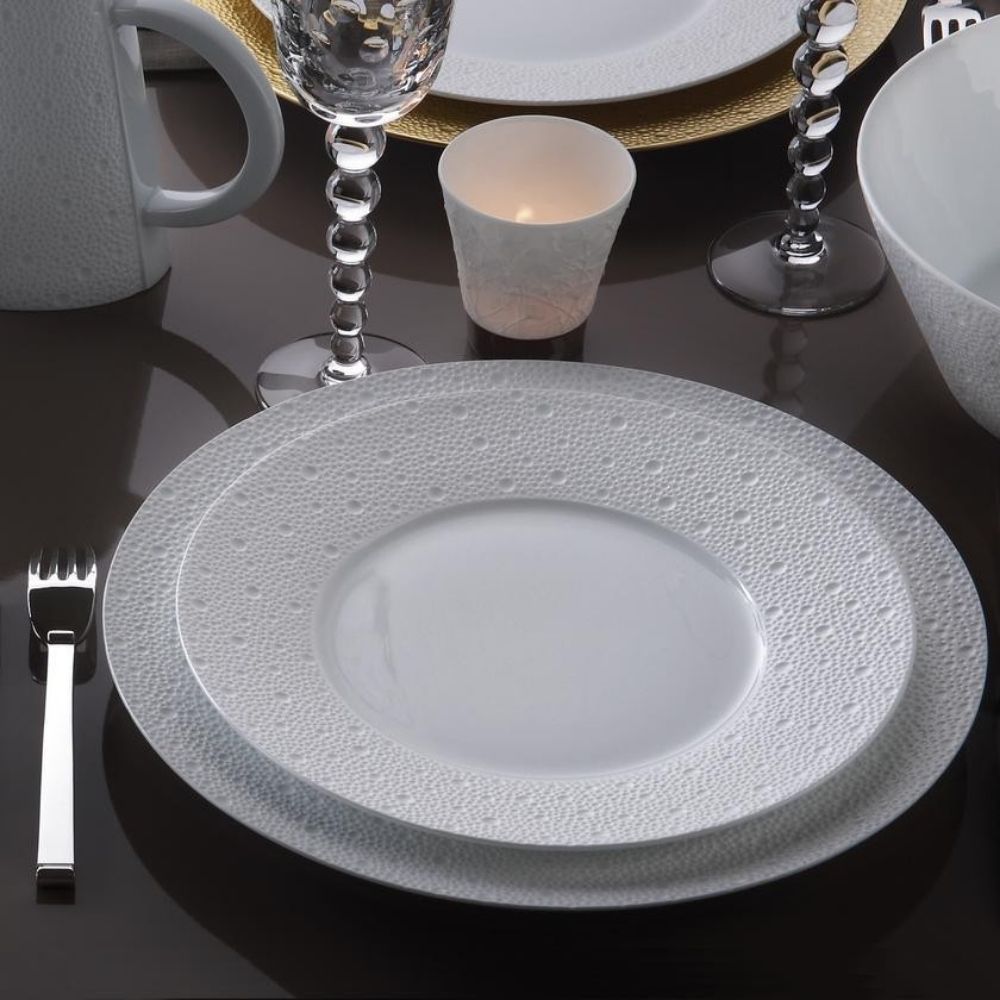 Platou oval, 43 cm, Ecume White - BERNARDAUD