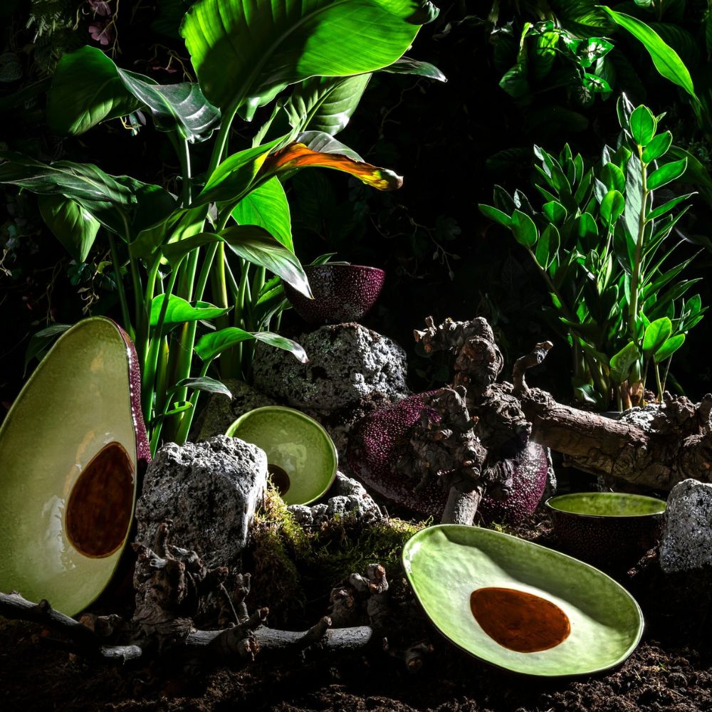 Farfurie pentru desert, Frutos Tropicais Avocado - BORDALLO PINHEIRO