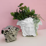 Vaza din portelan, 21 cm, Medusa Grande White - VERSACE