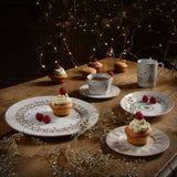 Farfurie pentru desert, 21 cm, Noel Blanc - BERNARDAUD