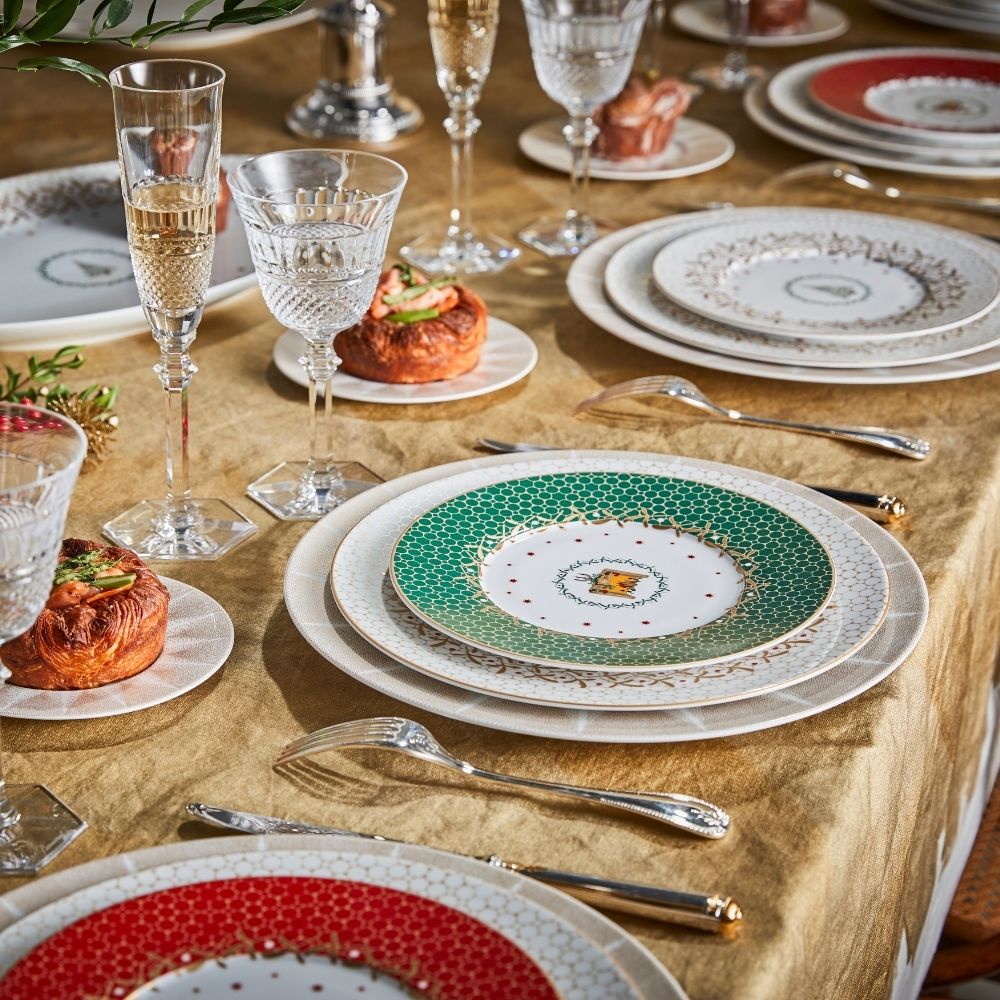 Farfurie de prezentare, 31 cm, Noel Blanc - BERNARDAUD