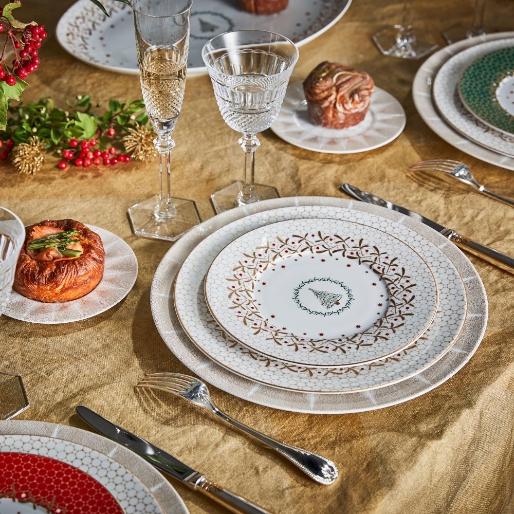 Farfurie pentru desert, 21 cm, Noel Blanc - BERNARDAUD