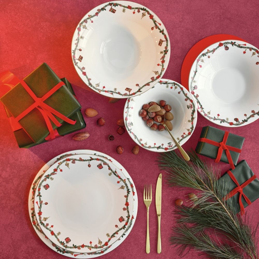 Farfurie pentru supa Nora Christmas - HUTSCHENREUTHER