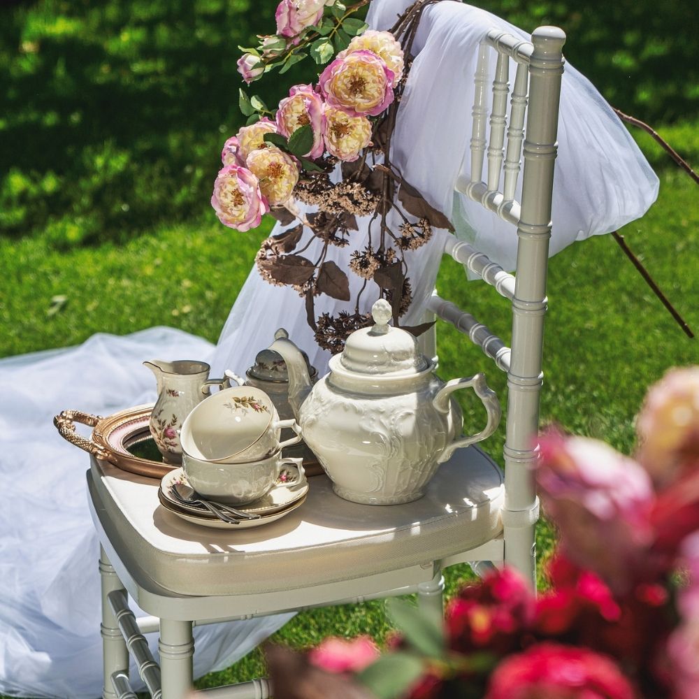 Ceasca pentru cafea si farfurie, Sanssouci Ivory - ROSENTHAL