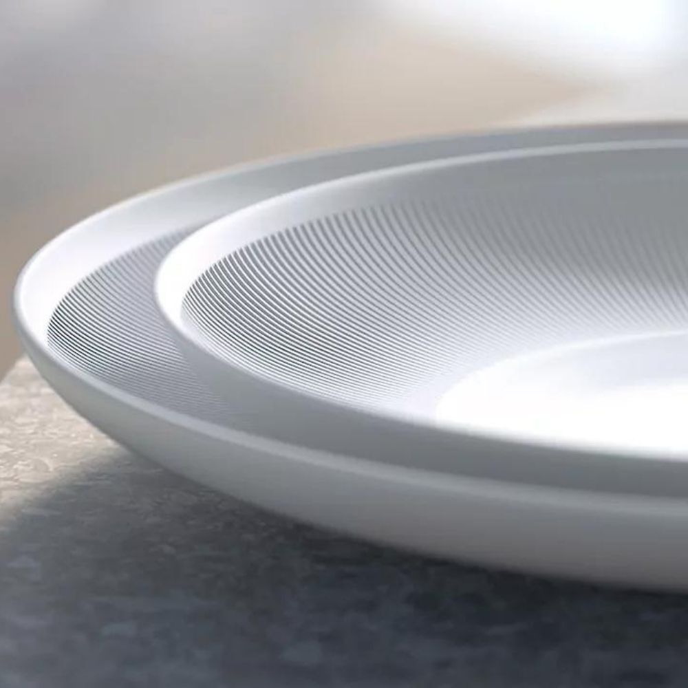Ceasca pentru cafea si farfurie, Stella satin white - SIEGER by FURSTENBERG