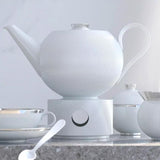 Ceasca pentru cafea si farfurie, Stella satin white - SIEGER by FURSTENBERG