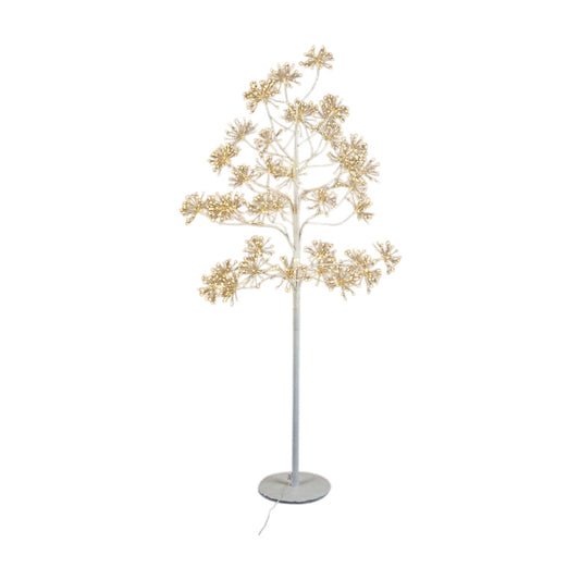 Copac decorativ floare cu leduri, alb, 150 cm - SIMONA'S Christmas