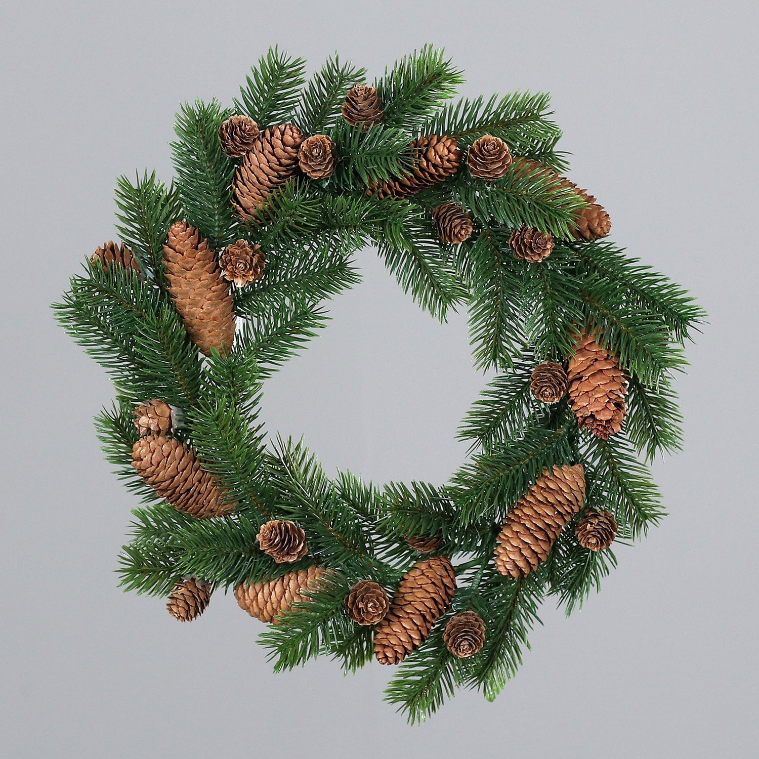 Coronita brad cu conuri, verde, 32 cm - SIMONA'S CHRISTMAS