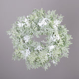 Coronita decorativa Cypress inghetat, verde, 30 cm - SIMONA'S CHRISTMAS