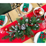 Coronita decorativa Helmsdale, verde, 76 cm - SIMONA'S CHRISTMAS