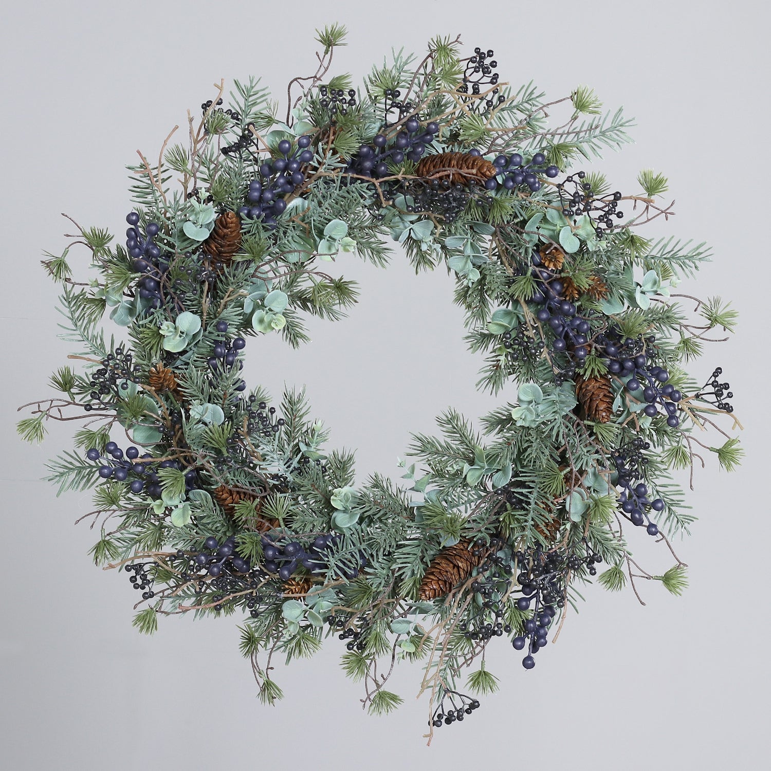 Coronita decorativa Winter Forest, verde, 60 cm - SIMONA'S CHRISTMAS