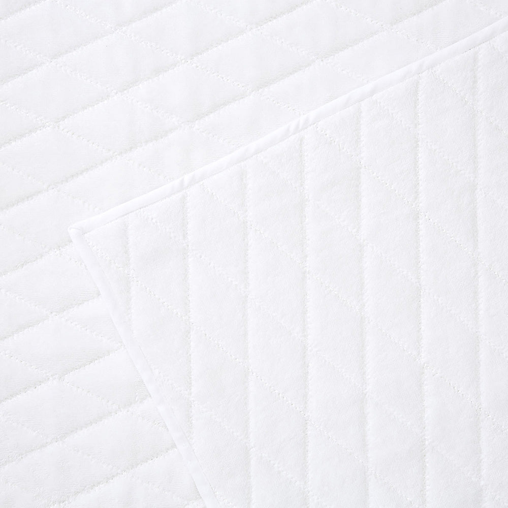 Covor pentru baie 53x86 cm, bumbac, Adagio Blanc - YVES DELORME