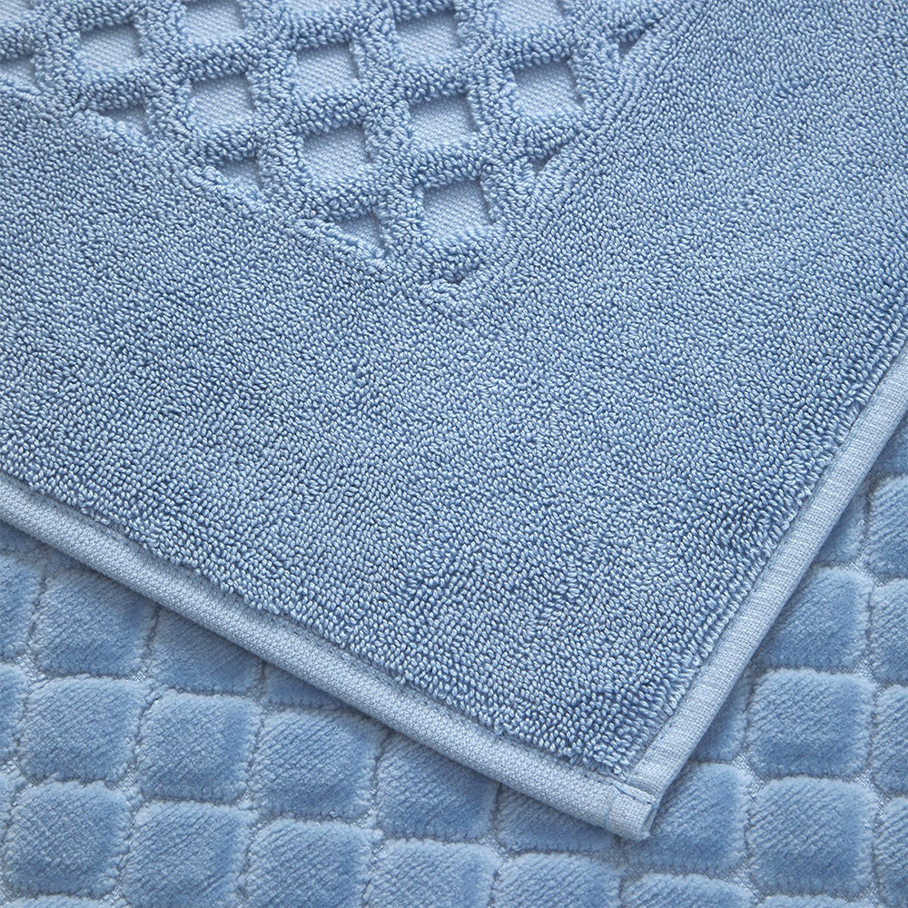 Covor pentru baie 55x90 cm, bumbac, Etoile Azur - YVES DELORME