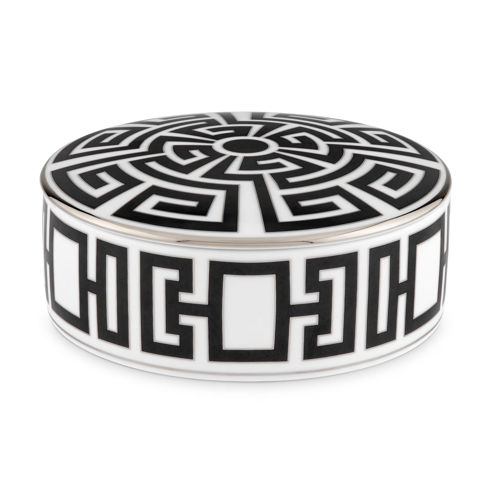 Cutie din portelan, 13 cm, Labirinto Nero - GINORI 1735