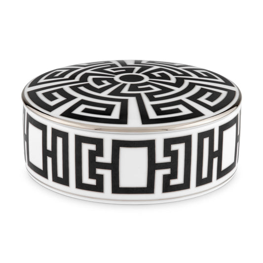 Cutie din portelan, 13 cm, Labirinto Nero - GINORI 1735