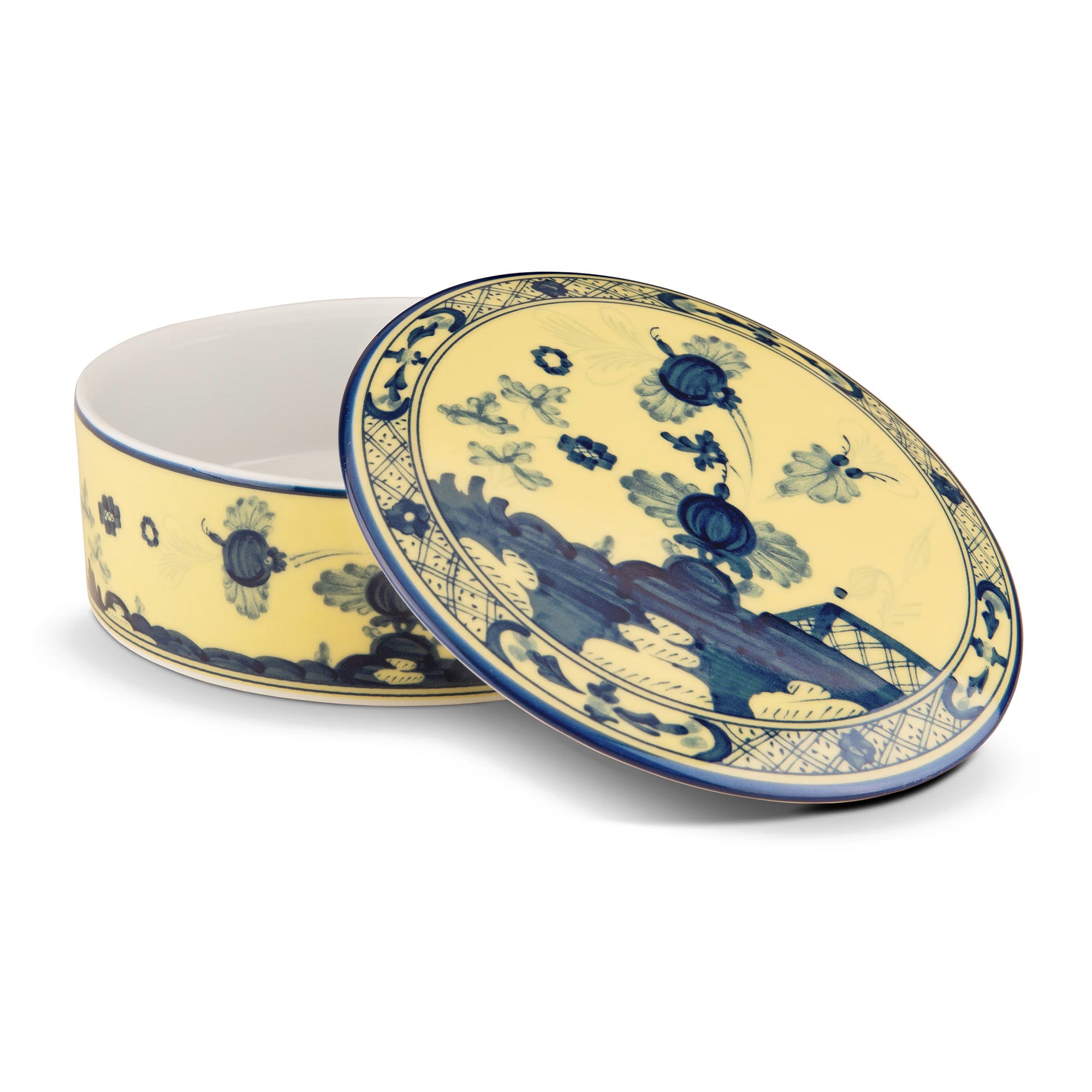 Cutie din portelan, 13 cm, Oriente Italiano Citrino - GINORI 1735