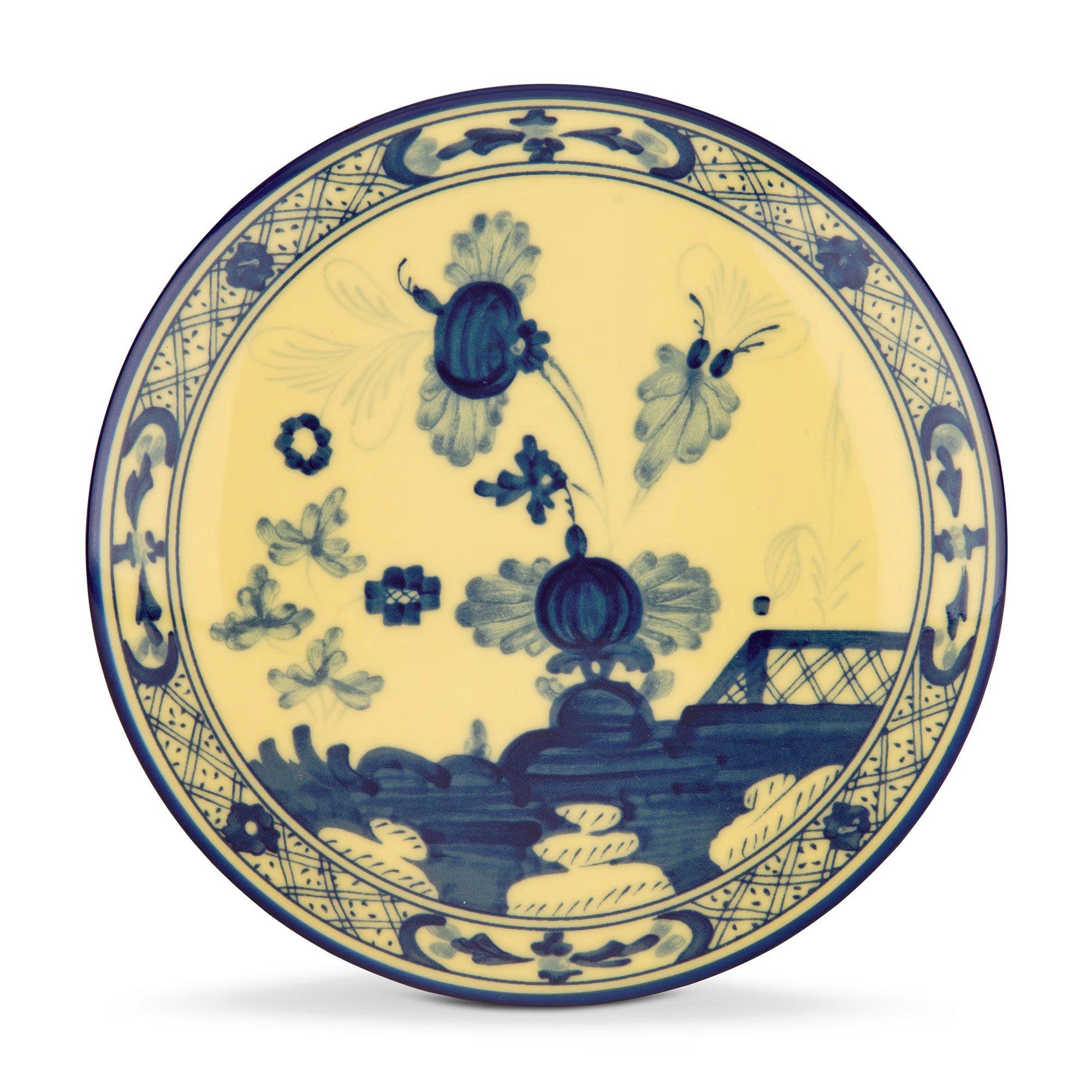 Cutie din portelan, 13 cm, Oriente Italiano Citrino - GINORI 1735