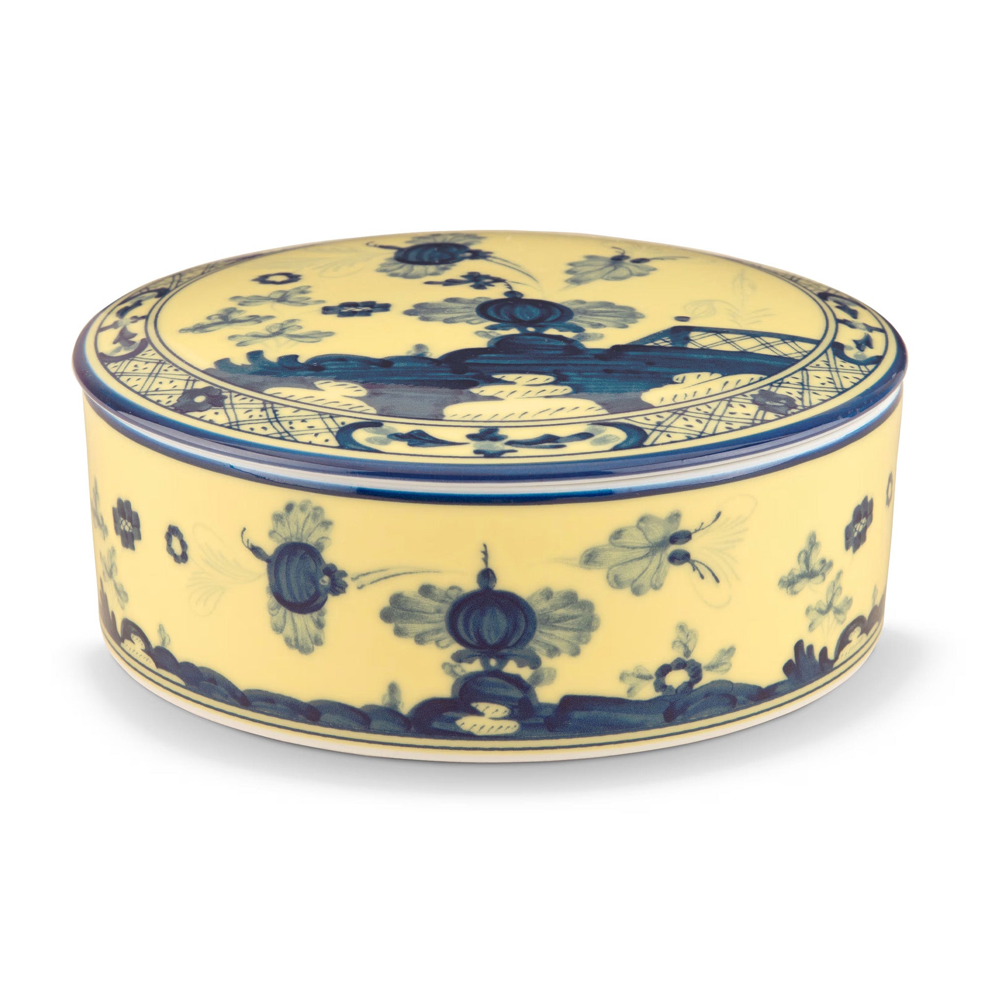 Cutie din portelan, 13 cm, Oriente Italiano Citrino - GINORI 1735