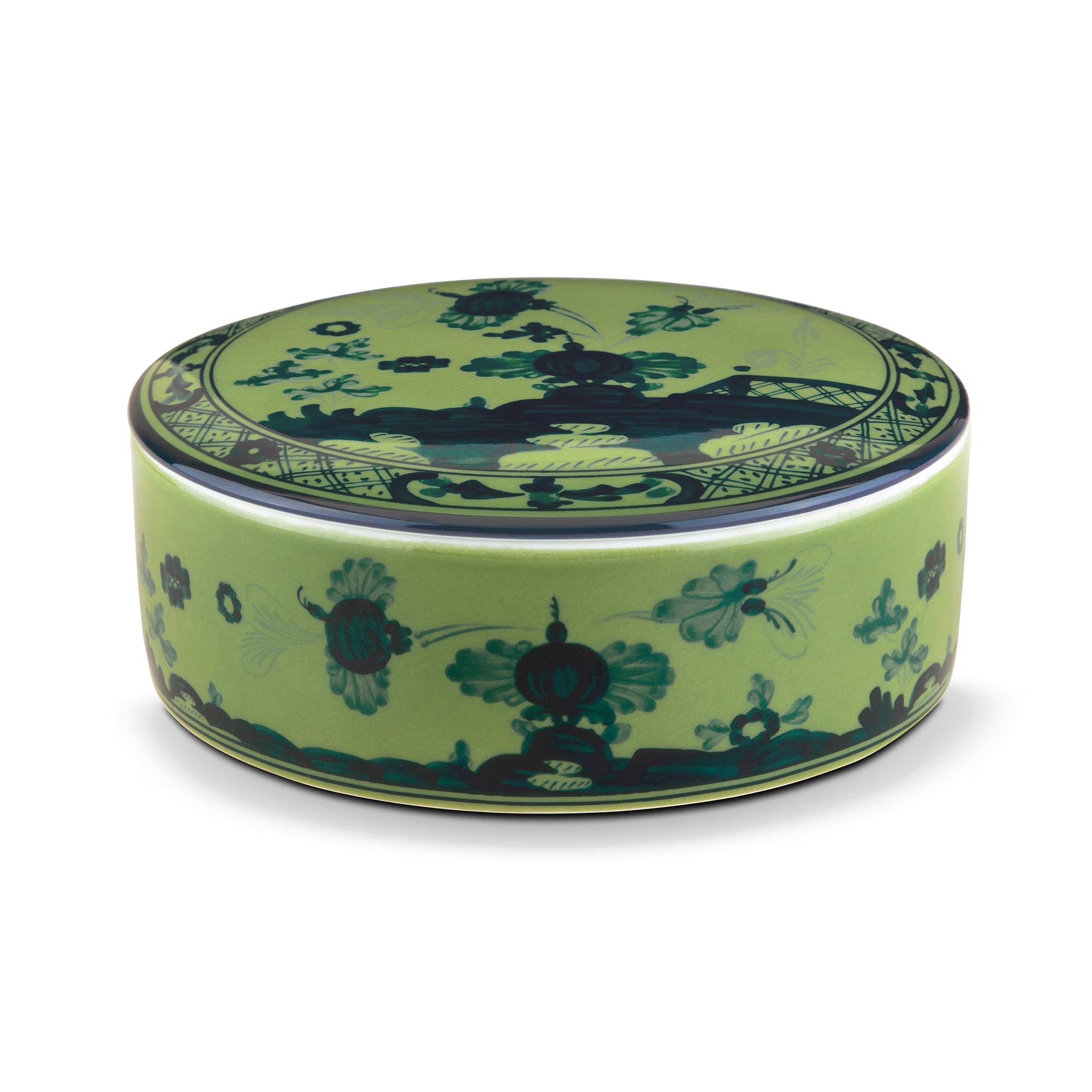 Cutie din portelan, 13 cm, Oriente Italiano Malachite - GINORI 1735