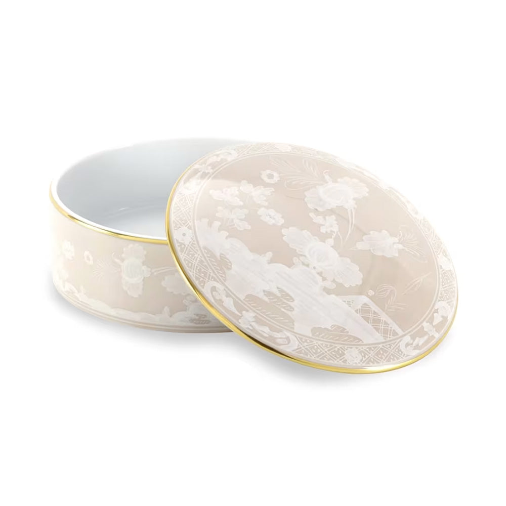 Cutie din portelan, 13 cm, Oriente Italiano Meringa - GINORI 1735