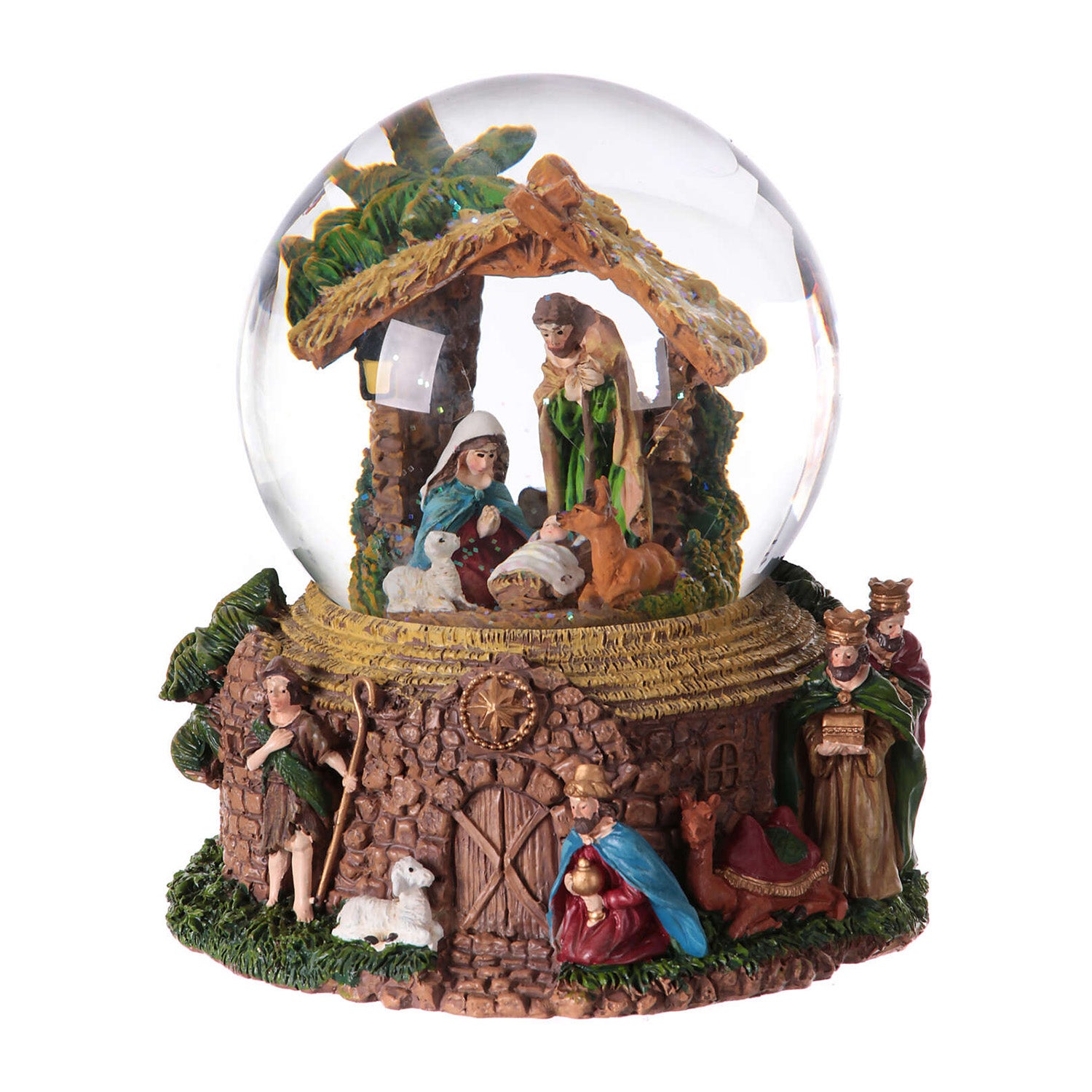 Cutie muzicala Glob Nativity, 18 cm - SIMONA'S CHRISTMAS