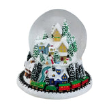 Cutie muzicala Glob Sat Iarna, 16 cm - SIMONA'S CHRISTMAS