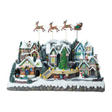 Cutie muzicala Sat Bergen iarna, 57 cm - SIMONA'S CHRISTMAS