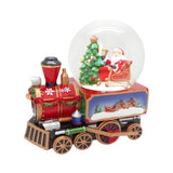 Cutie muzicala Tren cu Mos Craciun, 16 cm - SIMONA'S CHRISTMAS