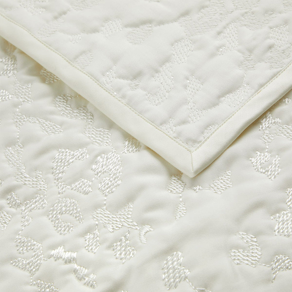 Cuvertura 280x250 cm, satin, Leopard Milk - YVES DELORME