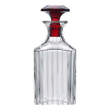 Decantor patrat whisky, din cristal, 900 ml, Red, Harmonie - BACCARAT