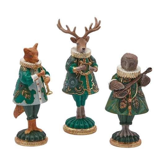 Decoratiune Animal Beauty, verde/auriu, 17/18/22 cm - SIMONA'S Christmas