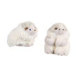 Decoratiune Arici Furry, alb, 12 cm - SIMONA'S CHRISTMAS