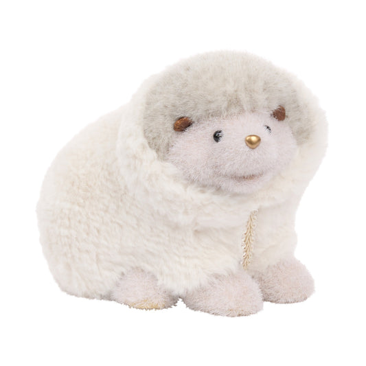 Decoratiune Arici Furry, ivoar, 22 cm - SIMONA'S CHRISTMAS