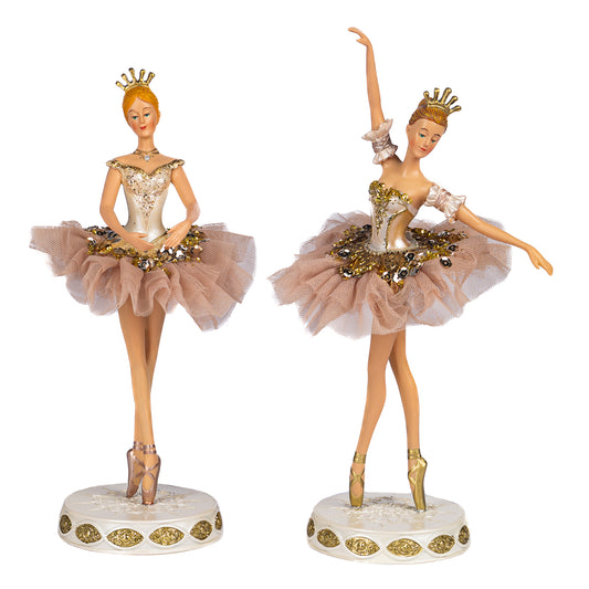 Decoratiune Balerina Farley, auriu, 29 cm, SIMONA'S CHRISTMAS